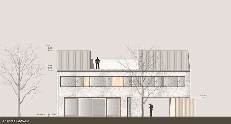 Neubau eines Einfamilienhauses in Bad Krozingen