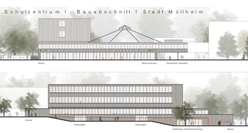 Realisierungswettbewerb Schulzentrum Bauabschnitt 1, Stadt Müllheim