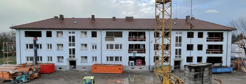 Aufstockung, Umbau und Sanierung von zwei Mehrfamilienhäusern in Breisach